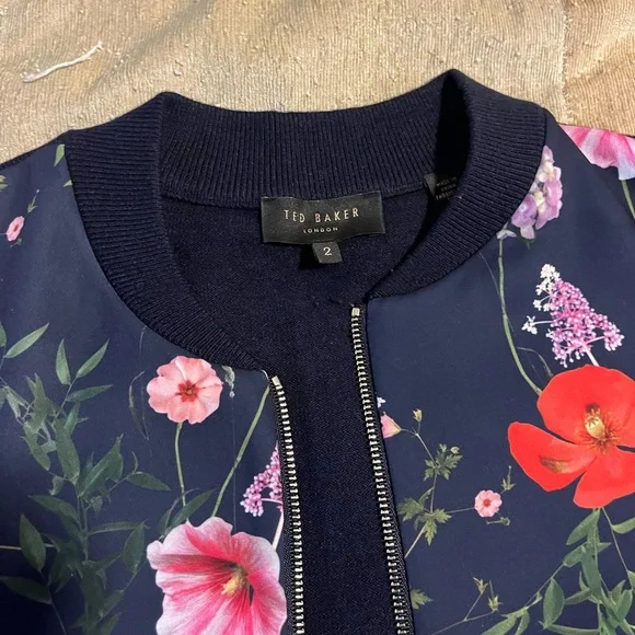 Ted Baker Black Floral Cardigan - Picture 2 of 4